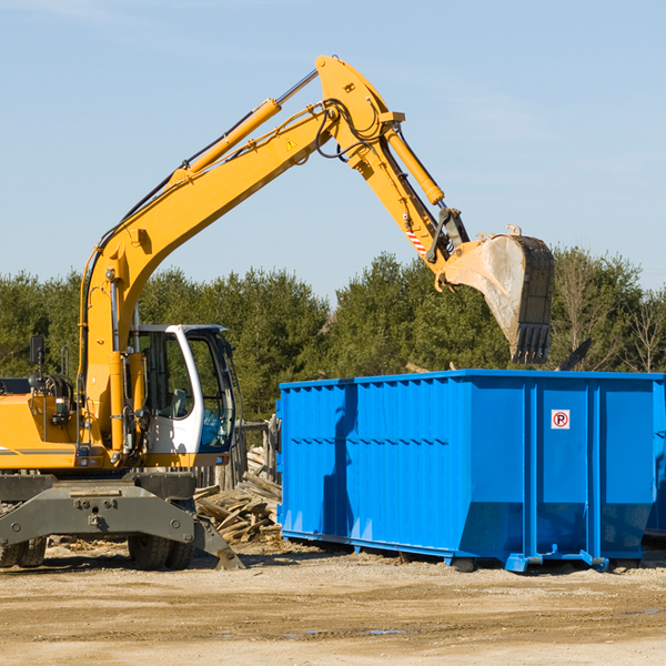 what size residential dumpster rentals are available in Five Points North Carolina